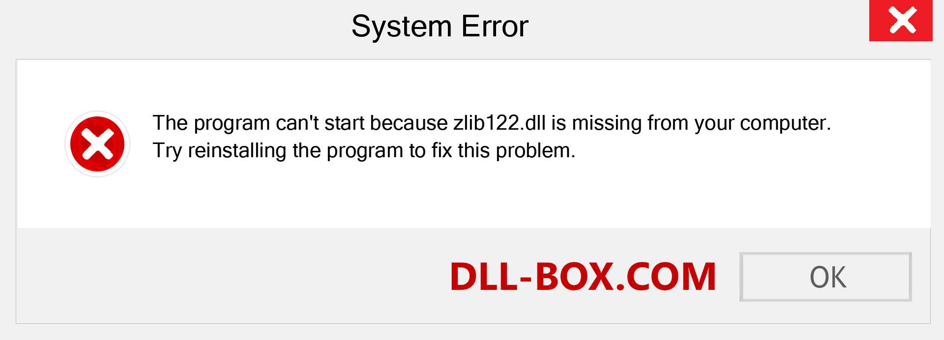  zlib122.dll file is missing?. Download for Windows 7, 8, 10 - Fix  zlib122 dll Missing Error on Windows, photos, images